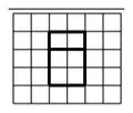 Side elevation: a rectangle 2 squares wide and 3 squares tall