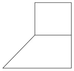 A square and a trapezium