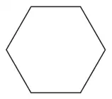 A regular hexagon