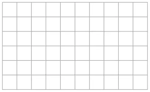 Blank centimetre square grid