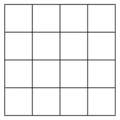 Grid of 16 squares