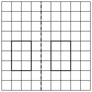 Mark scheme: the shape and its correct reflection