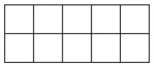 Rectangle made of 10 squares