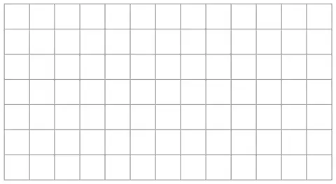 Centimetre square grid