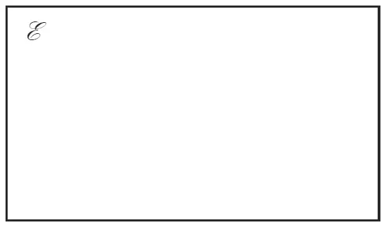 Empty rectangle labelled with the universal set symbol