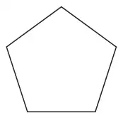 A regular pentagon