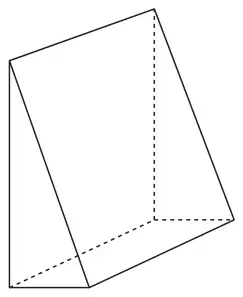 A triangular prism