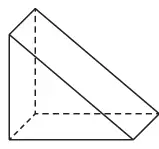 A triangular prism