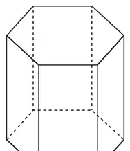 A hexagonal prism