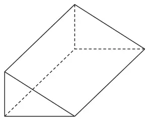 A triangular prism