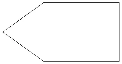 Pentagon with a pointed left end