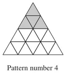 Pattern number 4 with 4 tiles shaded