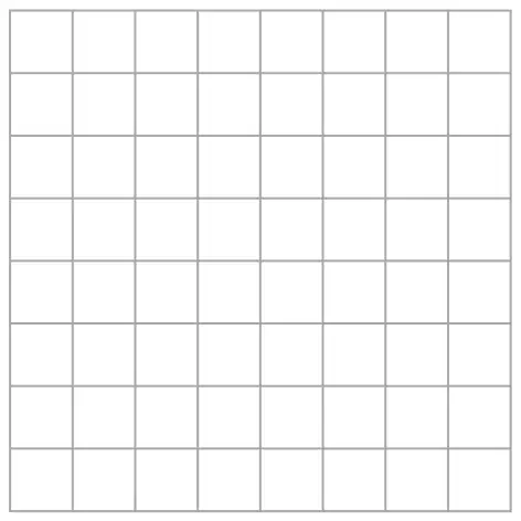 Blank centimetre grid