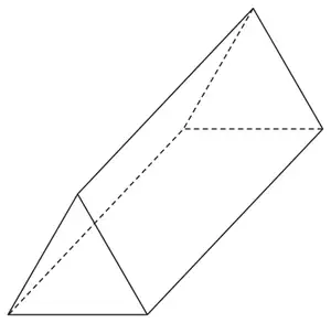 A triangular prism