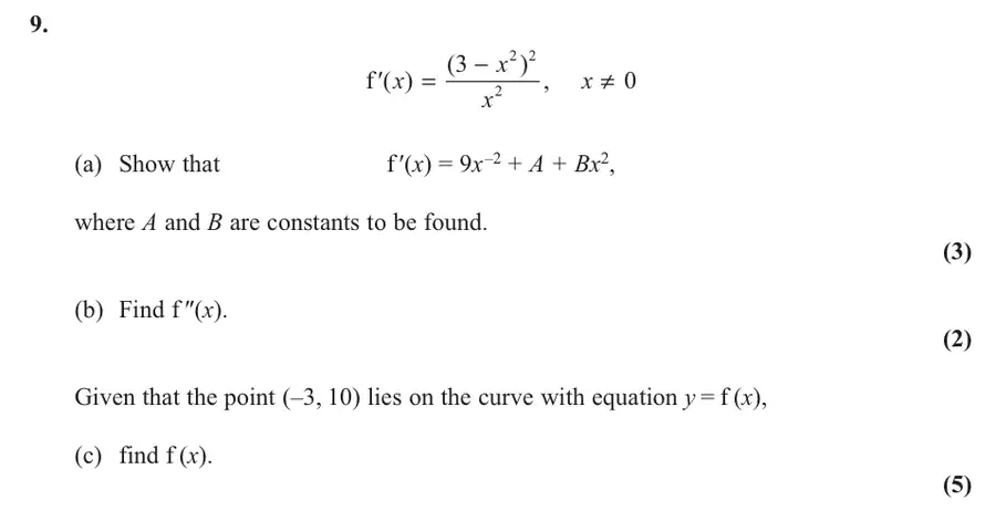 C1 June 2013 Q9 question