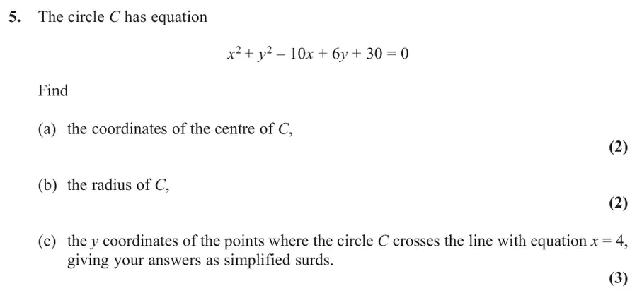 C2 June 2017 Q5 question