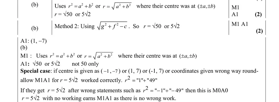 Mark scheme (b)
