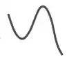 small sketch of the original curve shape: minimum on the left, maximum on the right