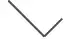 small V shape tilted to the left
