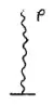 Sketch: vertical spring with P at the top